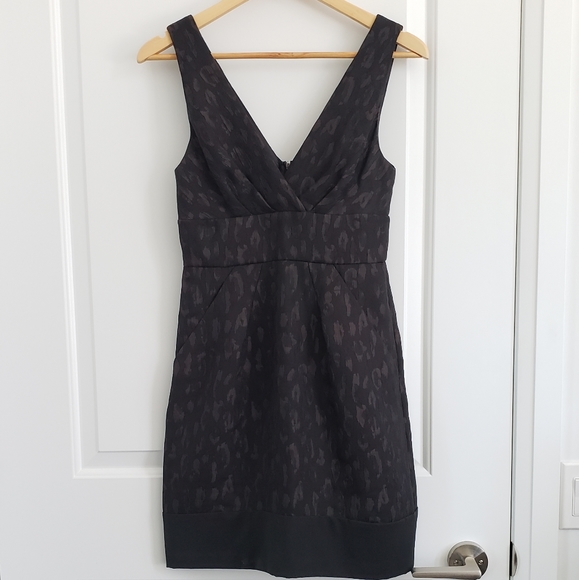 BCBG Black-Brown Cocktail Dress - Size 0 - Picture 6 of 16